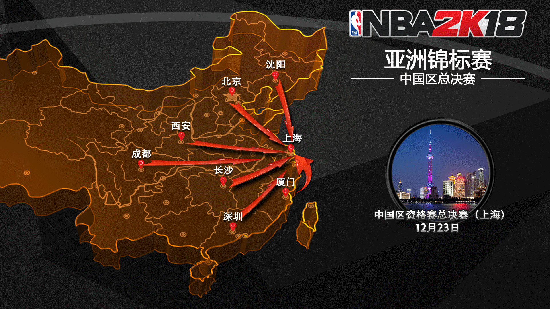 在不同球